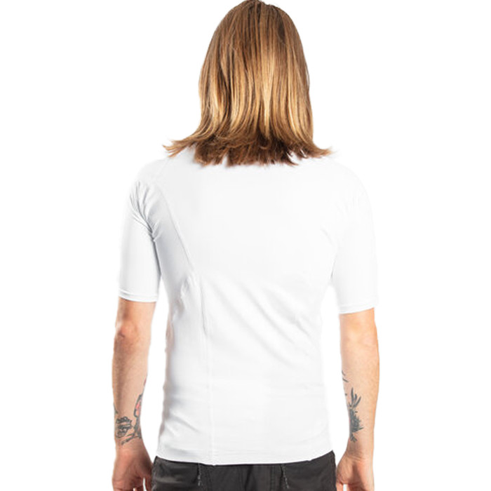 2024 Gul Mens Xola Short Sleeve Rash Vest RG0338-B9 - White